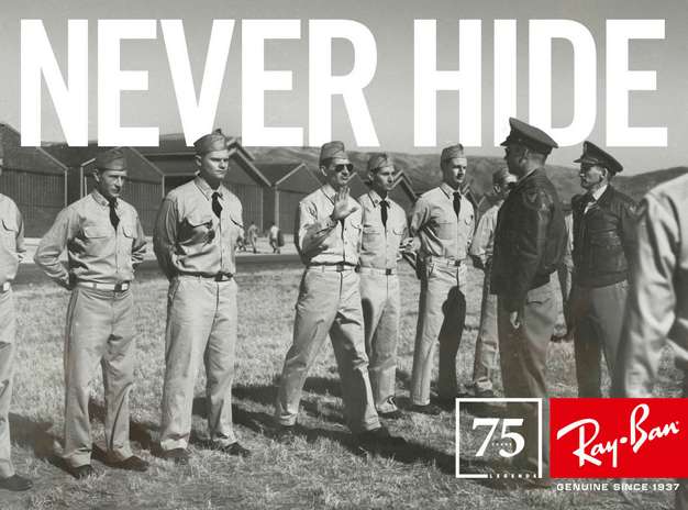 Ray-Ban is celebrating 75 years of Creating Legends Ray-Ban is celebrating 75 years of Creating Legends
