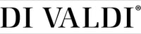 DI VALDI" logo in black serif font on a white background. DI VALDI" logo in black serif font on a white background.