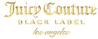 Gold text logo reads "Juicy Couture Black Label Los Angeles. Gold text logo reads "Juicy Couture Black Label Los Angeles.