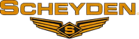 SCHEYDEN" logo with stylized wings and an "S" inside a diamond-shaped emblem beneath the text. SCHEYDEN" logo with stylized wings and an "S" inside a diamond-shaped emblem beneath the text.