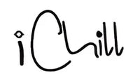 Stylized handwritten logo spelling "iChill" in black letters. Stylized handwritten logo spelling "iChill" in black letters.