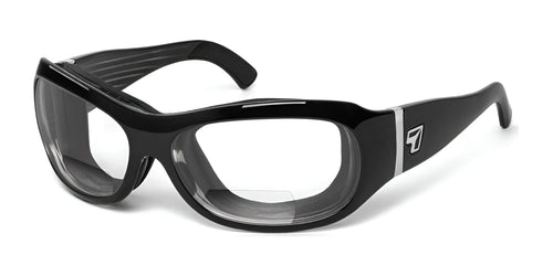 7eye Briza Bifocal Sunglasses / Size 62 / Glossy Black / Clear / +1.50