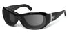 7eye BRIZA Sunglasses | Size 62 / Glossy Black / Gray (12%)
