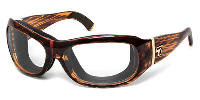 7eye BRIZA Sunglasses Dark Tortoise / BlueByrd Blue Light - Level 2