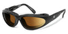 7eye CAPE Sunglasses | Size 63 / Matte Black / Polarized Copper