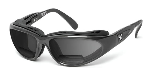 7eye Cape Bifocal Sunglasses / Size 63 / Charcoal / Gray / +1.50