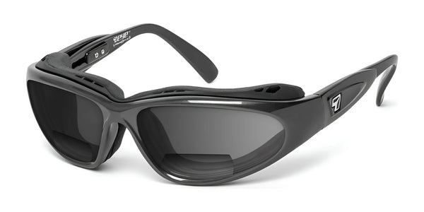 7eye Cape Bifocal Sunglasses | Size 63 / Charcoal / Gray / +1.50