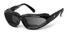 7eye Cape Bifocal Sunglasses | Size 63 / Glossy Black / Gray / +1.50
