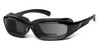 7eye CHURADA Sunglasses | Size 59 / Glossy Black / Gray (12%) +1.50