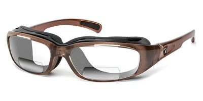 7eye CHURADA Eyeglasses Brown Crystal / Clear +2.50