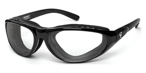 7eye CYCLONE Eyeglasses / Size 65 / Glossy Black / BlueByrd Blue Light Blocker