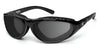 7eye CYCLONE Sunglasses | Size 65 / Glossy Black / Polarized Gray (11%)