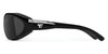 7eye CYCLONE Sunglasses | Size 65 / Glossy Black / Polarized Gray (11%)