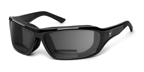 7eye Derby Bifocal Sunglasses / Size 71 / Glossy Black / Gray / +1.50