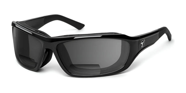 7eye Derby Bifocal Sunglasses | Size 71 / Glossy Black / Gray / +1.50