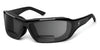 7eye DERBY Sunglasses | Size 71 / Glossy Black / Gray (12%) +1.50