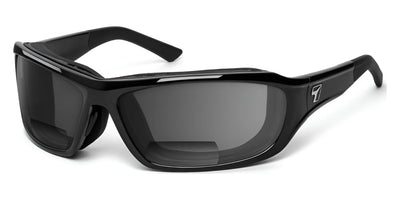 7eye DERBY Sunglasses Glossy Black / Gray (12%) +2.50