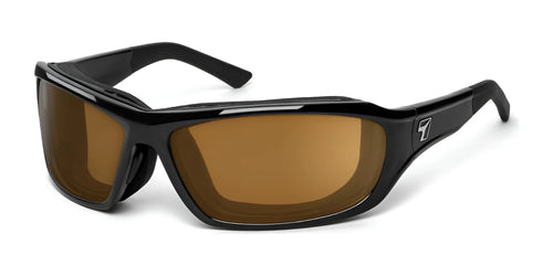 7eye Derby Sunglasses / Size 71 / Glossy Black / Copper