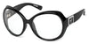 7eye LILY Eyeglasses | Size 60 / Glossy Black / Clear