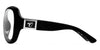 7eye LILY Eyeglasses | Size 60 / Glossy Black / Clear