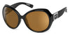 7eye LILY Sunglasses | Size 60 / Glossy Black / Copper