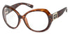 7eye LILY Eyeglasses | Size 60 / Leopard Tortoise / Clear