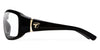 7eye MISTRAL Eyeglasses | Size 64 / Crystal Chocolate / Clear