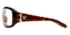 7eye MISTRAL Eyeglasses | Size 64 / Crystal Chocolate / Clear
