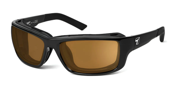 7eye Notus Sunglasses | Size 68 / Glossy Black / Copper