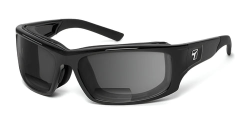 7eye Panhead Bifocal Sunglasses / Size 66 / Glossy Black / Gray / +1.50
