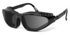 7eye RAPTOR Sunglasses | Size 65 / Glossy Black / Polarized Gray (11%)