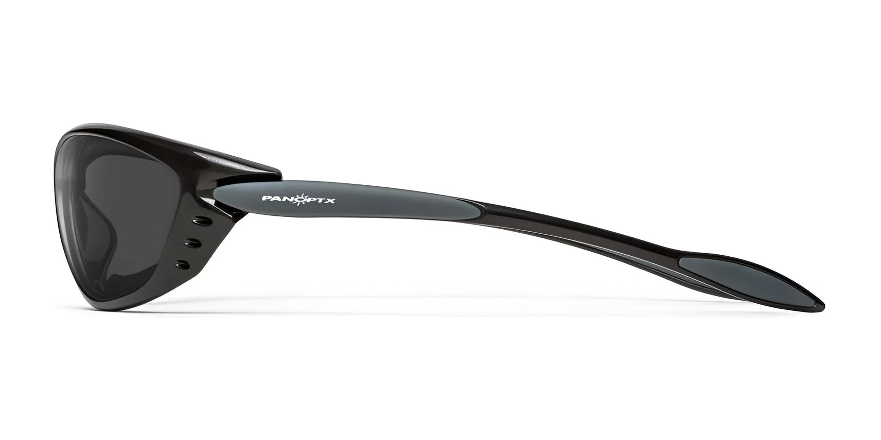 The 7eye Rush Sunglasses by 7eye showcase a sleek design with shatter-resistant, dark lenses and UV protection, combining style and safety. Displayed from the side on a white background, they offer an effortless look. The 7eye Rush Sunglasses by 7eye showcase a sleek design with shatter-resistant, dark lenses and UV protection, combining style and safety. Displayed from the side on a white background, they offer an effortless look.