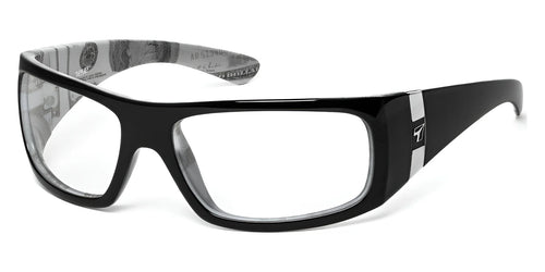 7eye SHAKA Eyeglasses / Size 65 / Glossy Black C-Note / Clear