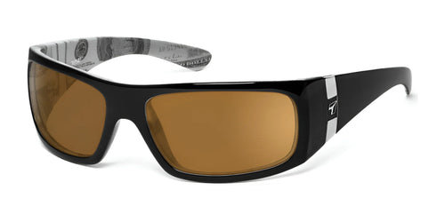 7eye Shaka Sunglasses / Size 65 / Glossy Black with C Note / DARKshift Photochromic - Clr to DARK Gray
