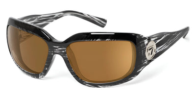 7eye SHASTA Sunglasses Black Stripe Tortoise / Polarized Copper