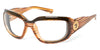 7eye SHASTA Eyeglasses | Size 58 / Brown Stripe / Clear