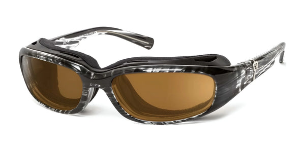 7eye Sierra Sunglasses | Size 59 / Black Stripe / Gray (12%)