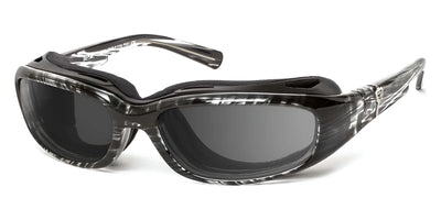 7eye SIERRA Sunglasses Black Stripe Tortoise / Extra Dark Gray (3.8%) Waiver Required - Category 4