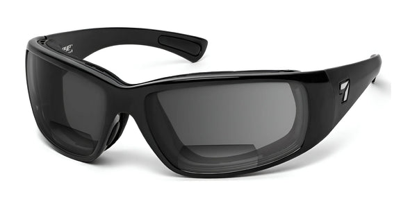 7eye Taku Plus Bifocal Sunglasses | Size 67 / Glossy Black / Gray / +1.50