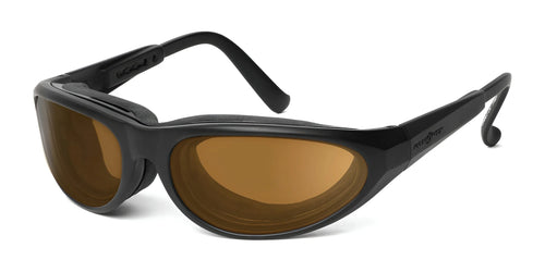 7eye Warrior Sunglasses / Size 65 / Matte Black / Copper