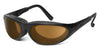 7eye WARRIOR Sunglasses | Size 65 / Matte Black / Polarized Copper