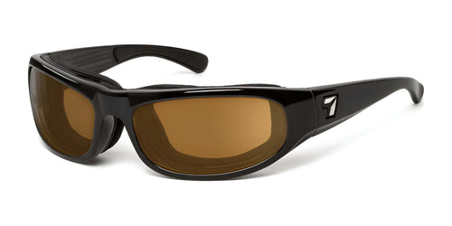 7eye Whirlwind Sunglasses / Size 64 / Glossy Black / Gray