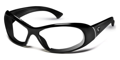 7eye ZEPHYR Eyeglasses / Size 62 / Glossy Black / Clear
