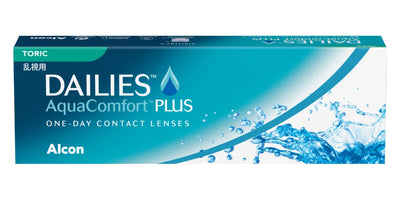 Dailies Aqua Comfort Plus Toric contact lenses box