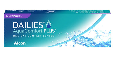 Dailies AC Plus Multifocal contact lenses box
