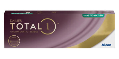 Dailies Total1 for Astigmatism contact lenses box