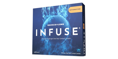 Infuse for Astigmatism contact lenses box