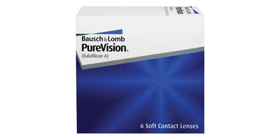 PureVision contact lenses box