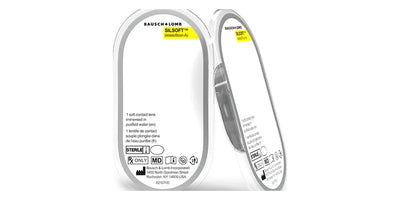 Silsoft Aphakic contact lenses box