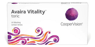 Avaira Vitality Toric contact lenses box